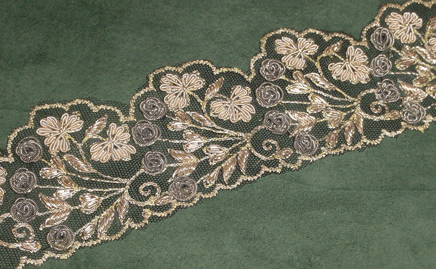 Green Gown trim with flash