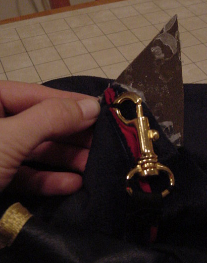 Under structure of cloak attachment