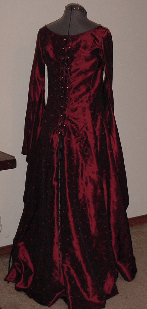 Red gown