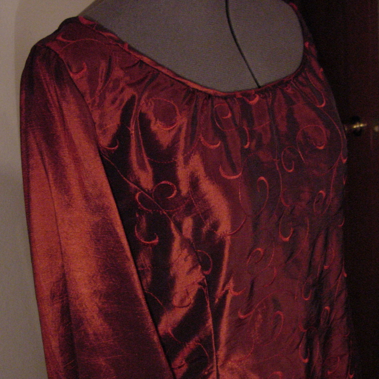 Neckline close up